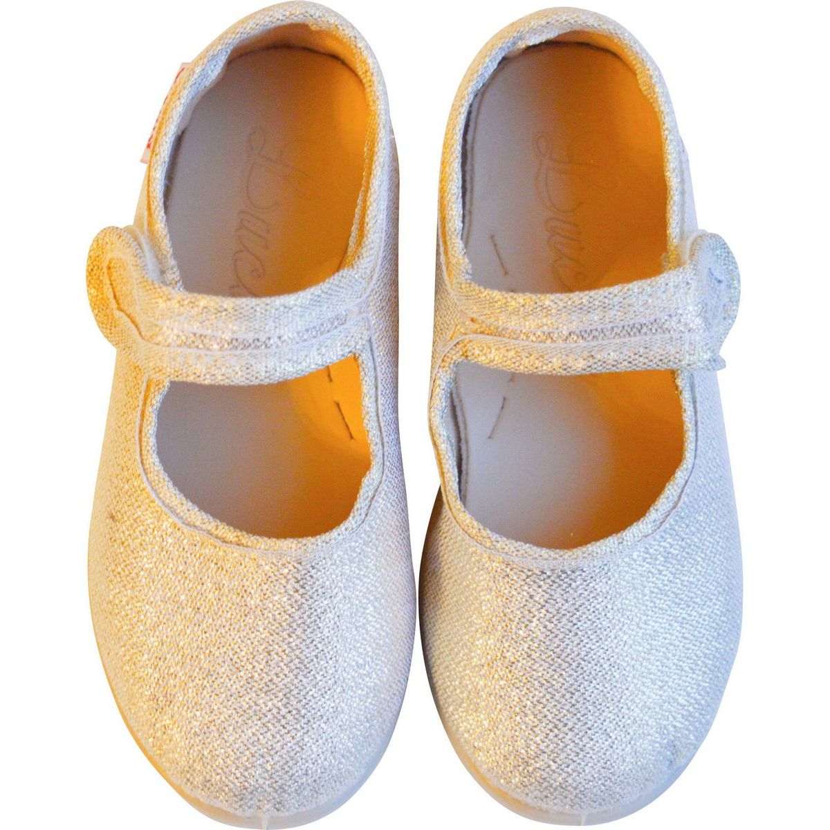 Chaussures En Toiles Ballerines Babies Scratch - Or - Fille
