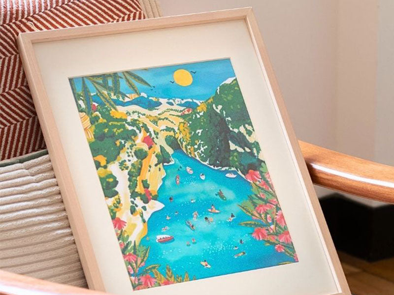Coffret Peinture Au Numéro - Petit Pinceau - Les Gorges Du Verdon Par Nolwenn Studio
