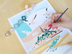 Coffret Peinture Au Numéro - Petit Pinceau - Mont Saint-Michel Par La Petite Epicerie