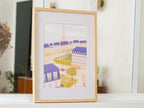 Coffret Peinture Au Numéro - Petit Pinceau - Un Printemps À Paris Par Mabel Sorrentino
