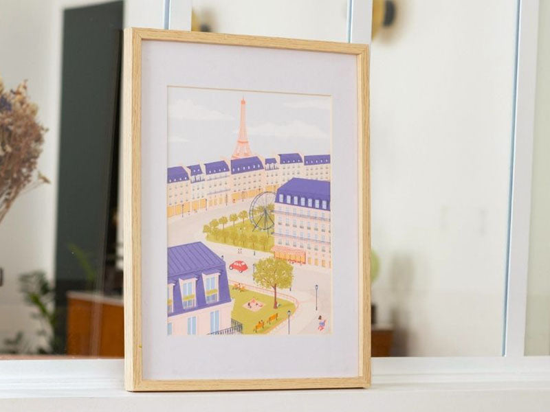 Coffret Peinture Au Numéro - Petit Pinceau - Un Printemps À Paris Par Mabel Sorrentino