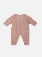 Combinaison Maille Ajourée - Rose Misty
