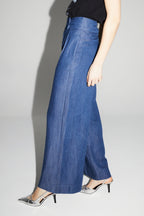 Pantalon Ada Lyocell Blue Fabriqué En Italie