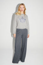 Pantalon Charlie Geo Blue Fabriqué En Italie