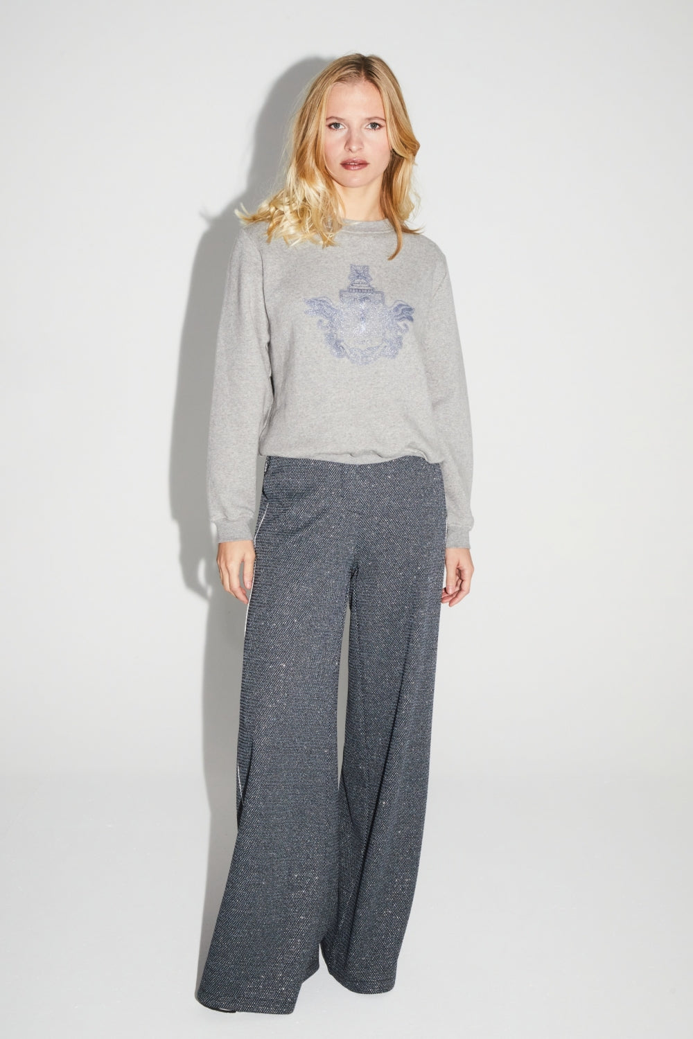 Pantalon Charlie Geo Blue Fabriqué En Italie