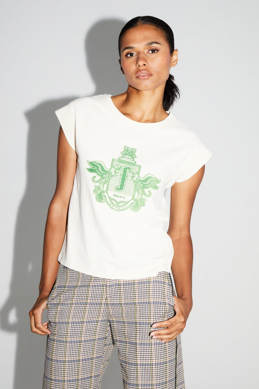 T-Shirt Robbie Blason Green Fabriquée Au Portugal