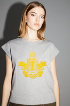T-Shirt Robbie Blason Yellow Fabriqué Au Portugal