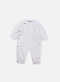 Combinaison En Coton Petits Chats - Blanc