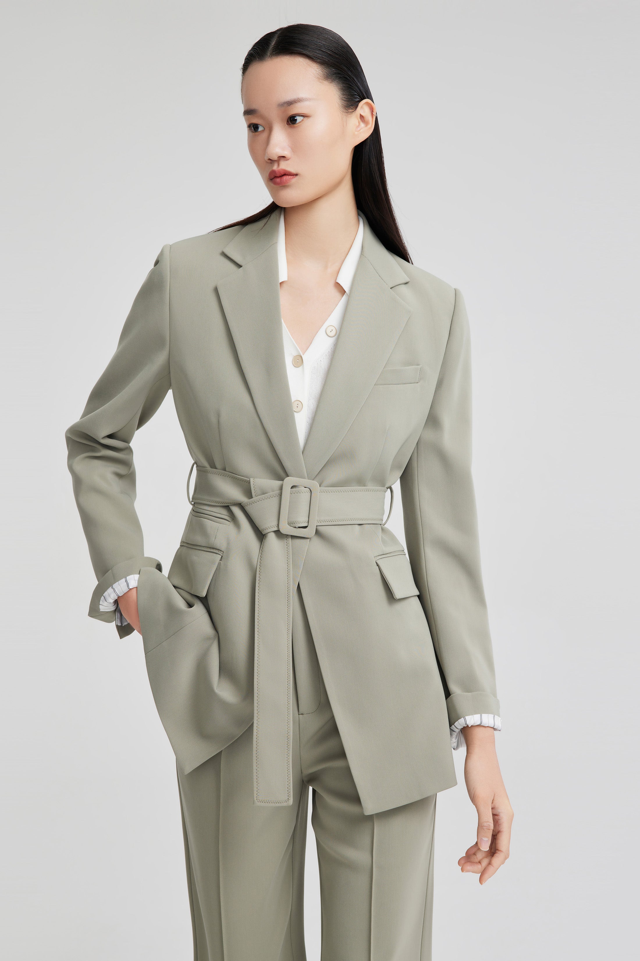 Lily - Blazer - Vert Algue