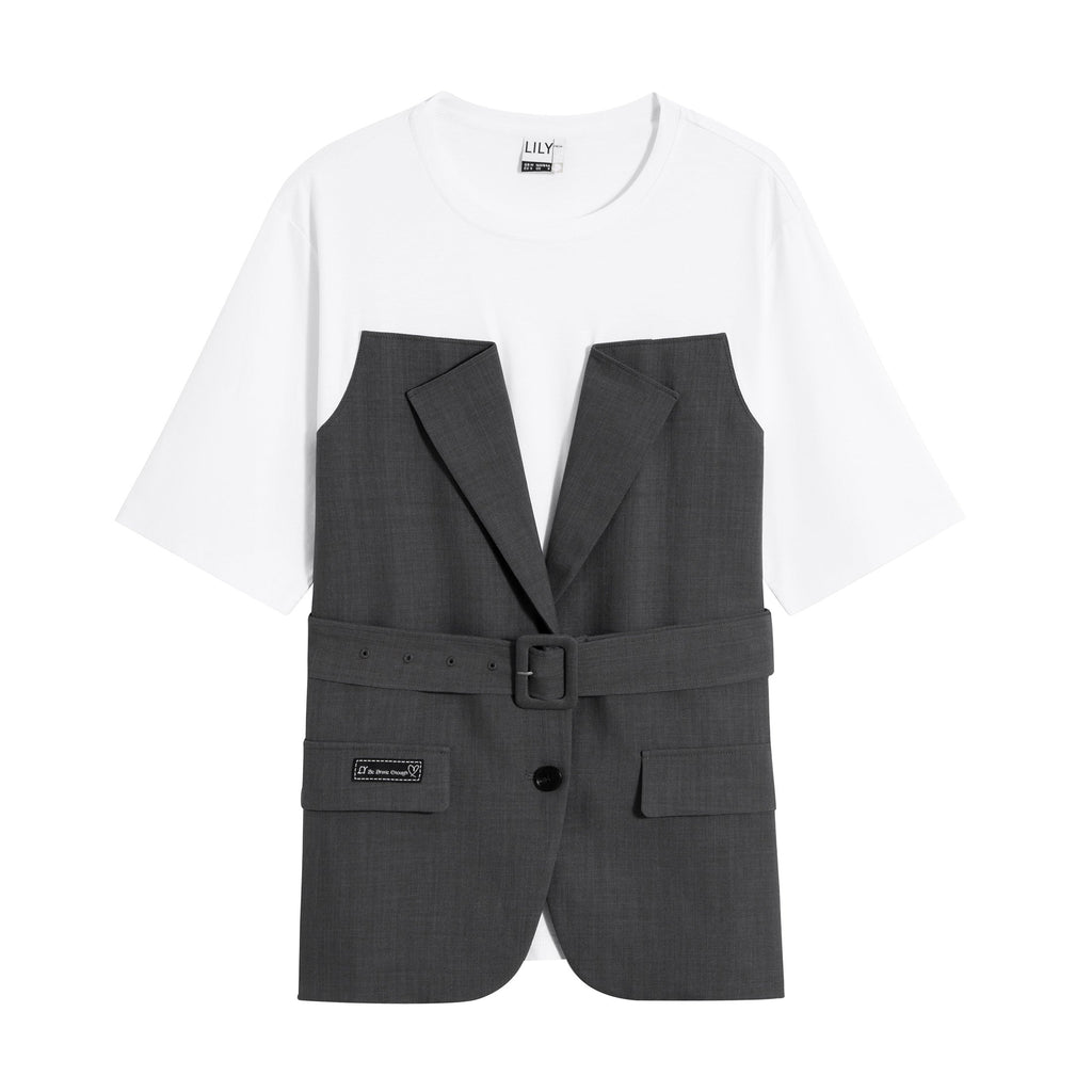 Lily - Haut - Gris