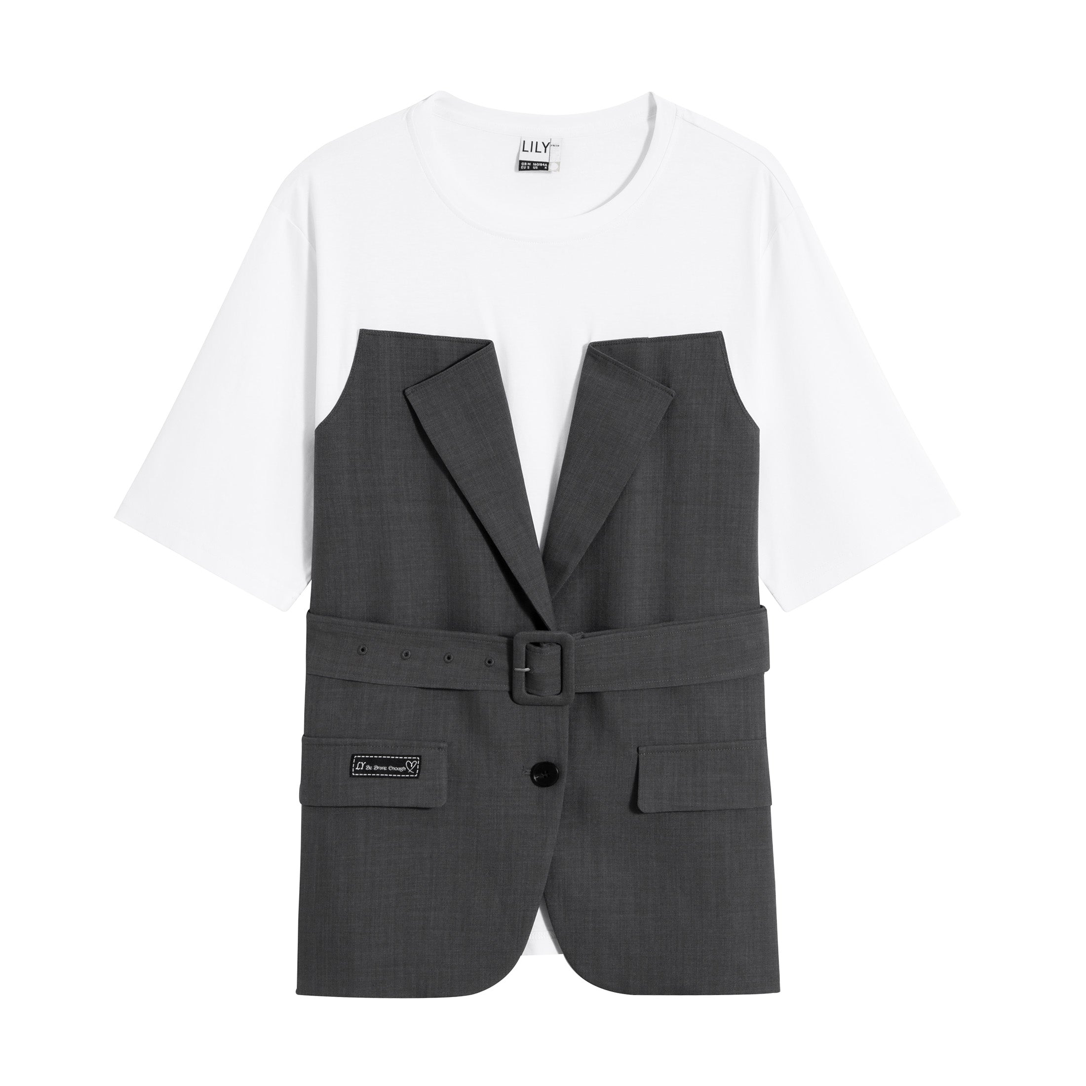 Lily - Haut - Gris