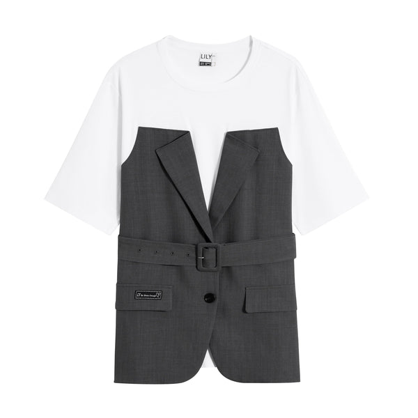 Lily - Haut - Gris