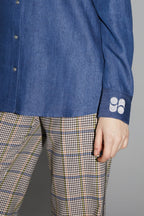 Chemise Lou Lyocell Blue Fabriqué En Italie