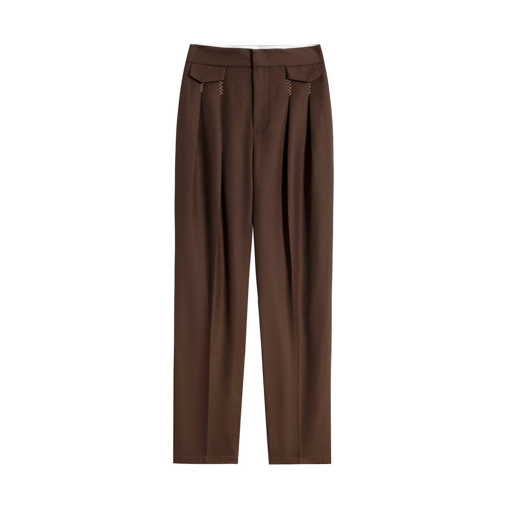 Lily - Pantalon - Café