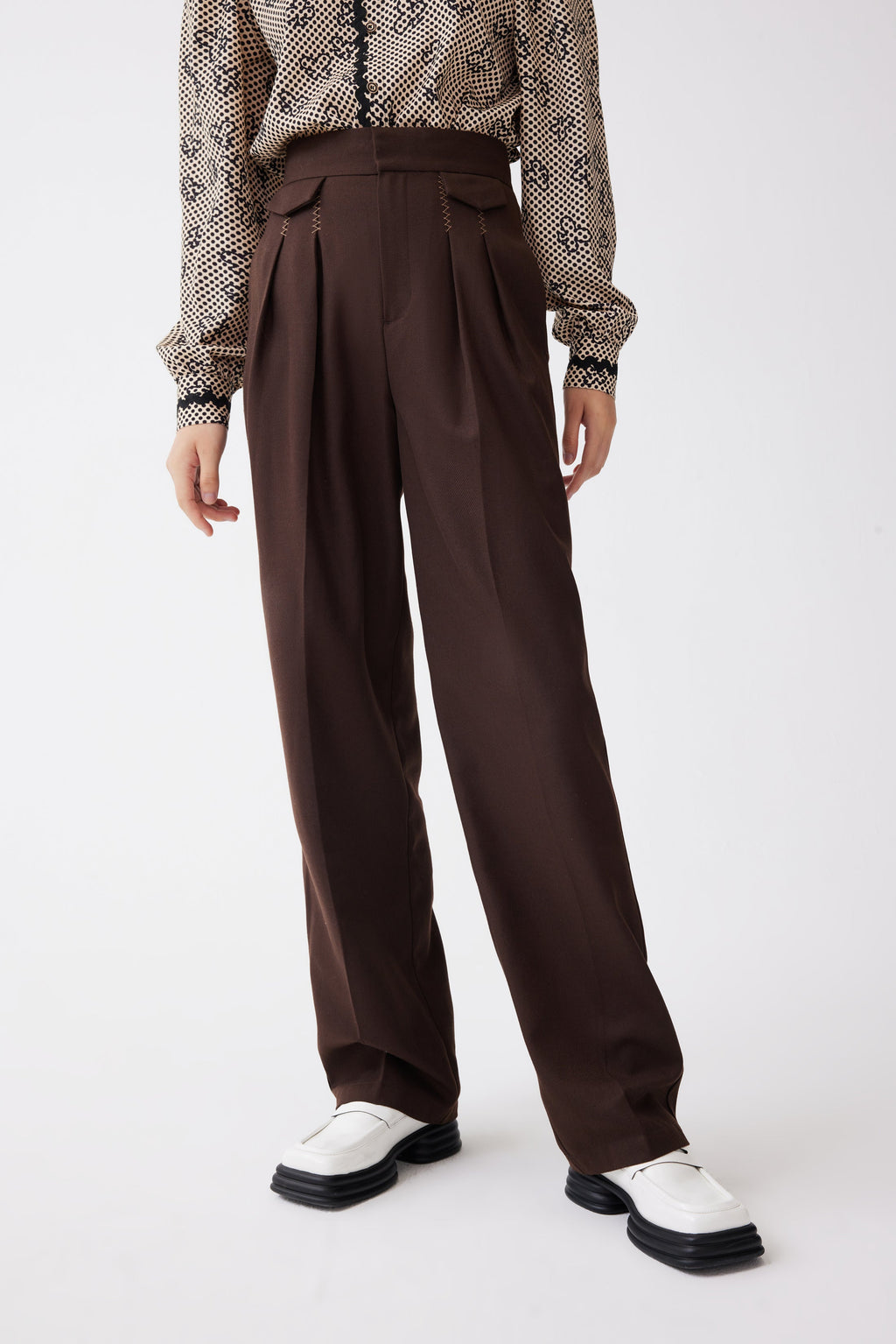 Lily - Pantalon - Café