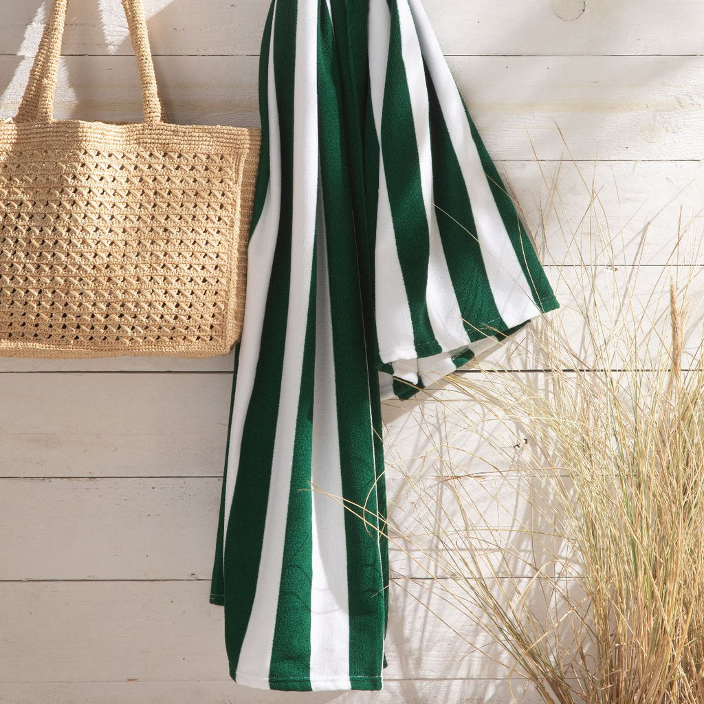 Summer Stripe - Serviette De Plage - Jaune
