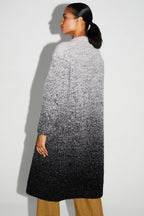 Veste Doriane Bouclettes Dégradé Gris Noir Fabriquée En Italie