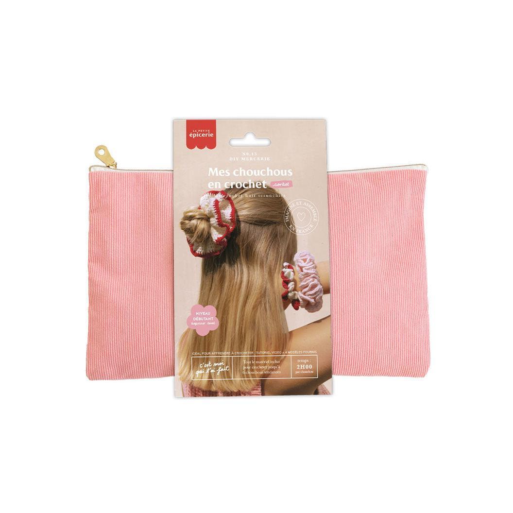 Kit Diy Mercerie - Mes Chouchous En Crochet - Sorbet