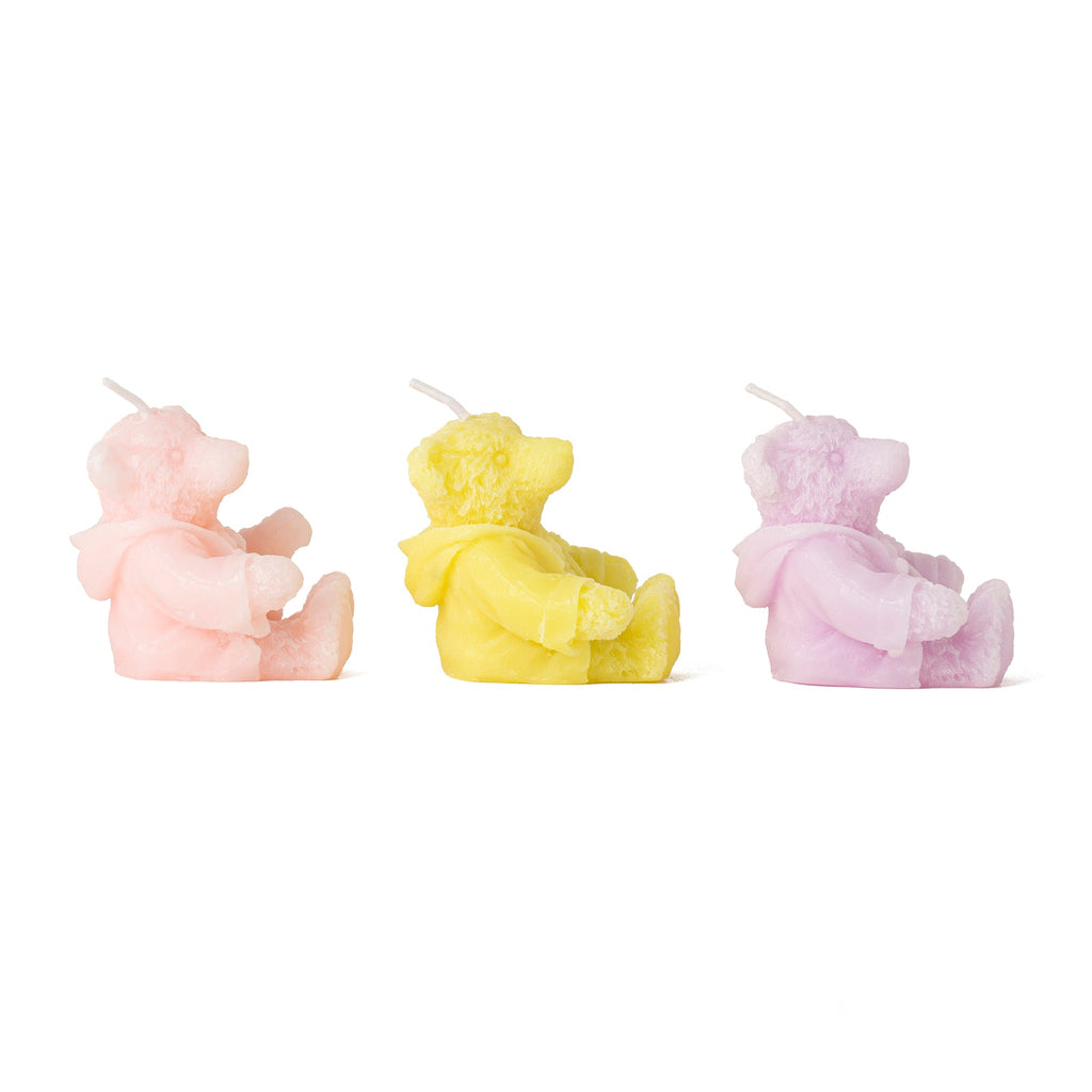 Lot De 3 Bougies Ours En Peluche