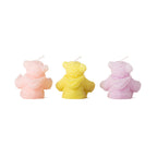 Lot De 3 Bougies Ours En Peluche
