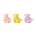 Lot De 3 Bougies Ours En Peluche