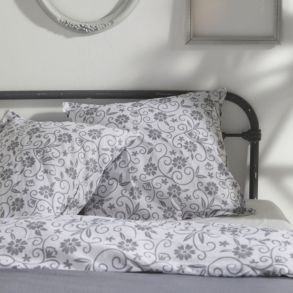 Charme - Parure De Lit Capucine - Gris