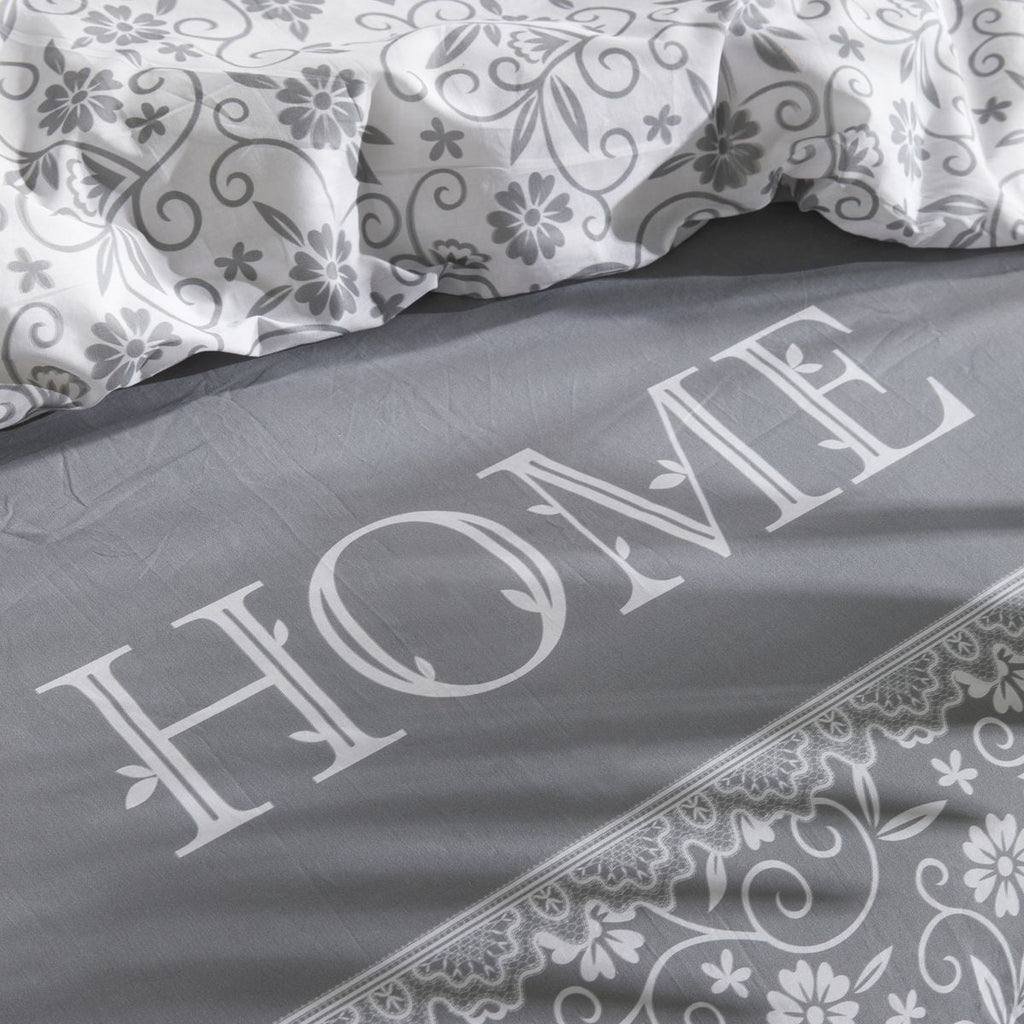Charme - Parure De Lit Capucine - Gris