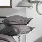Charme - Parure De Lit Chambray Capucine  - Gris