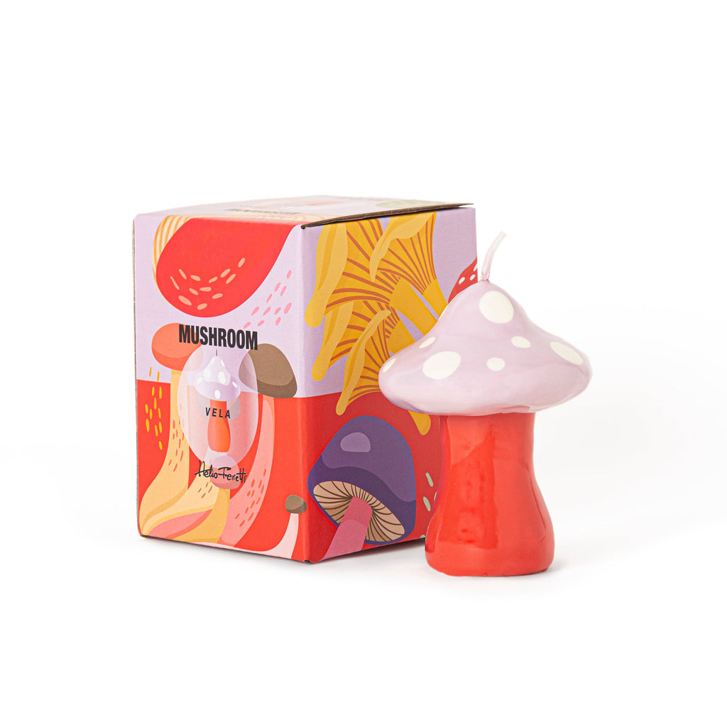 Petite Bougie Champignon Rose