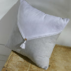 Charme - Coussin Chambray Capucine - Gris
