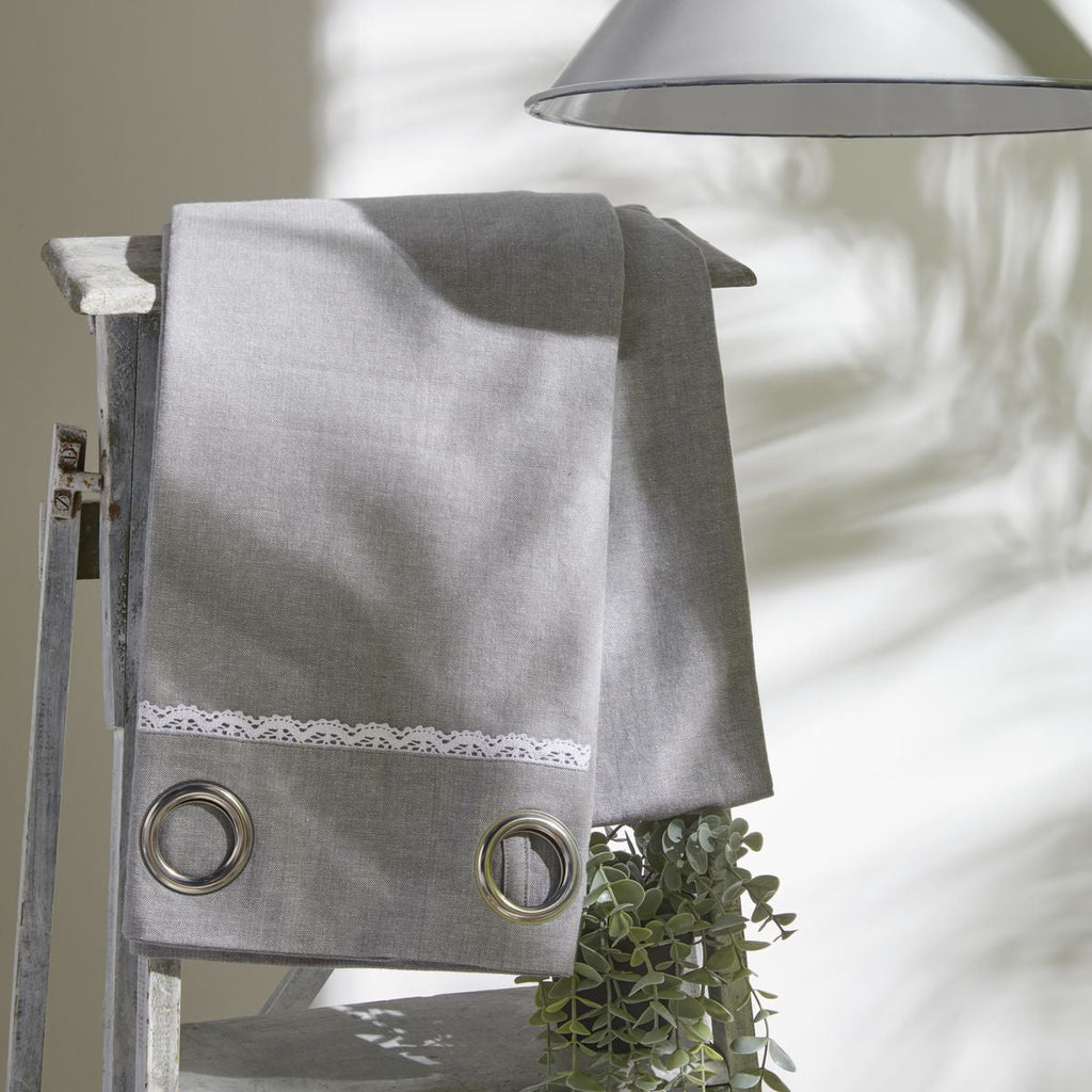 Charme - Rideaux Chambray Capucine - Gris