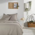Charme - Parure De Lit Chambray - Marron