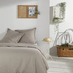 Charme - Parure De Lit Chambray - Marron
