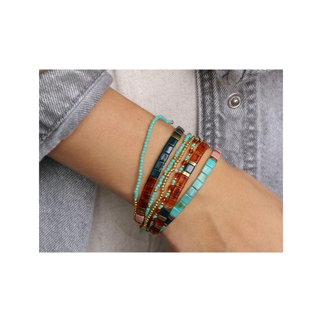 Kit Diy Bijouterie - Mon Set De Bracelets Perlés - Doré