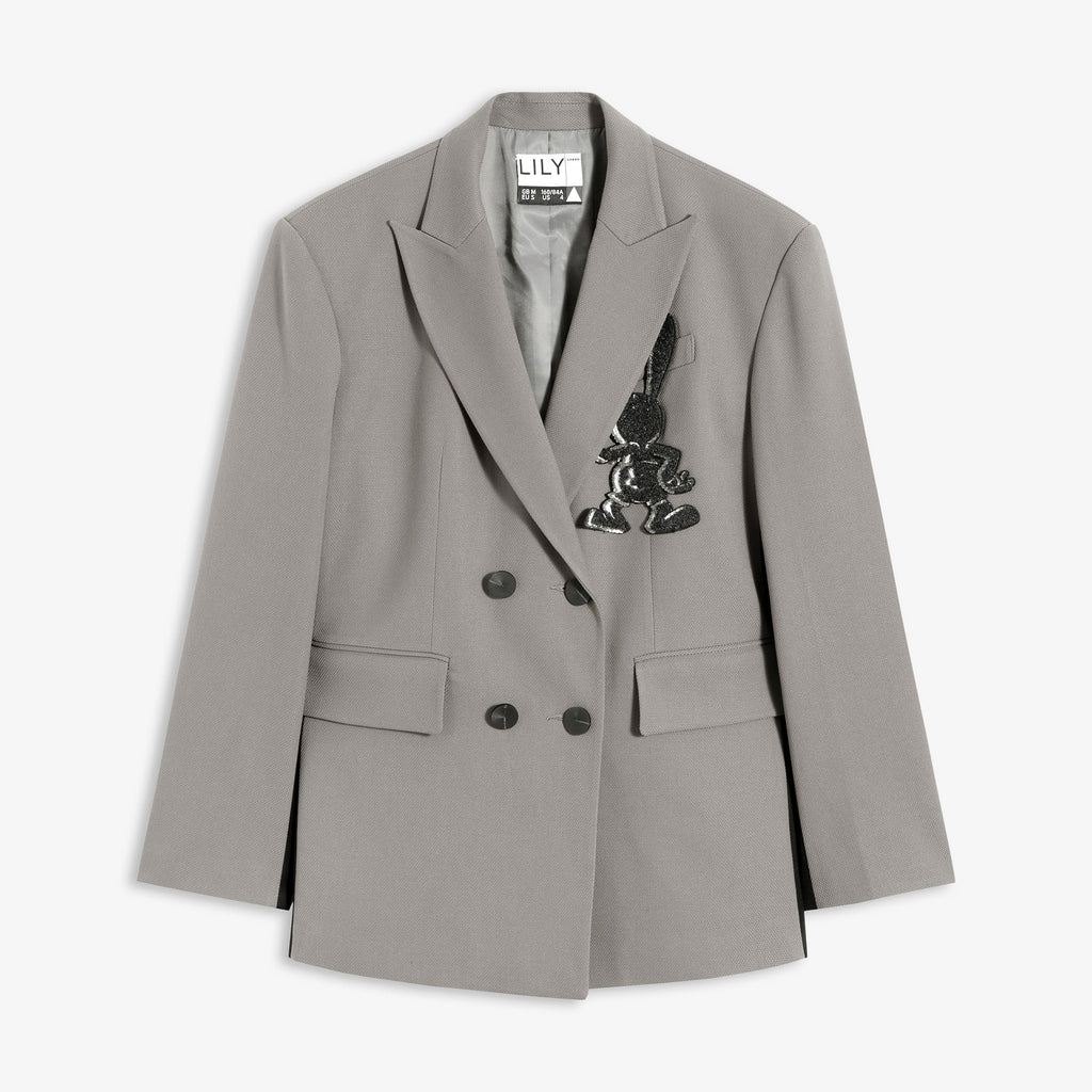 Lily - Blazer - Gris Moyen
