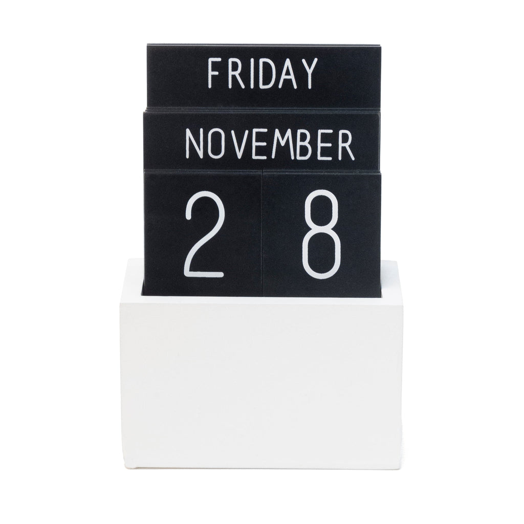Calendrier Perpétuel En Bois Noir