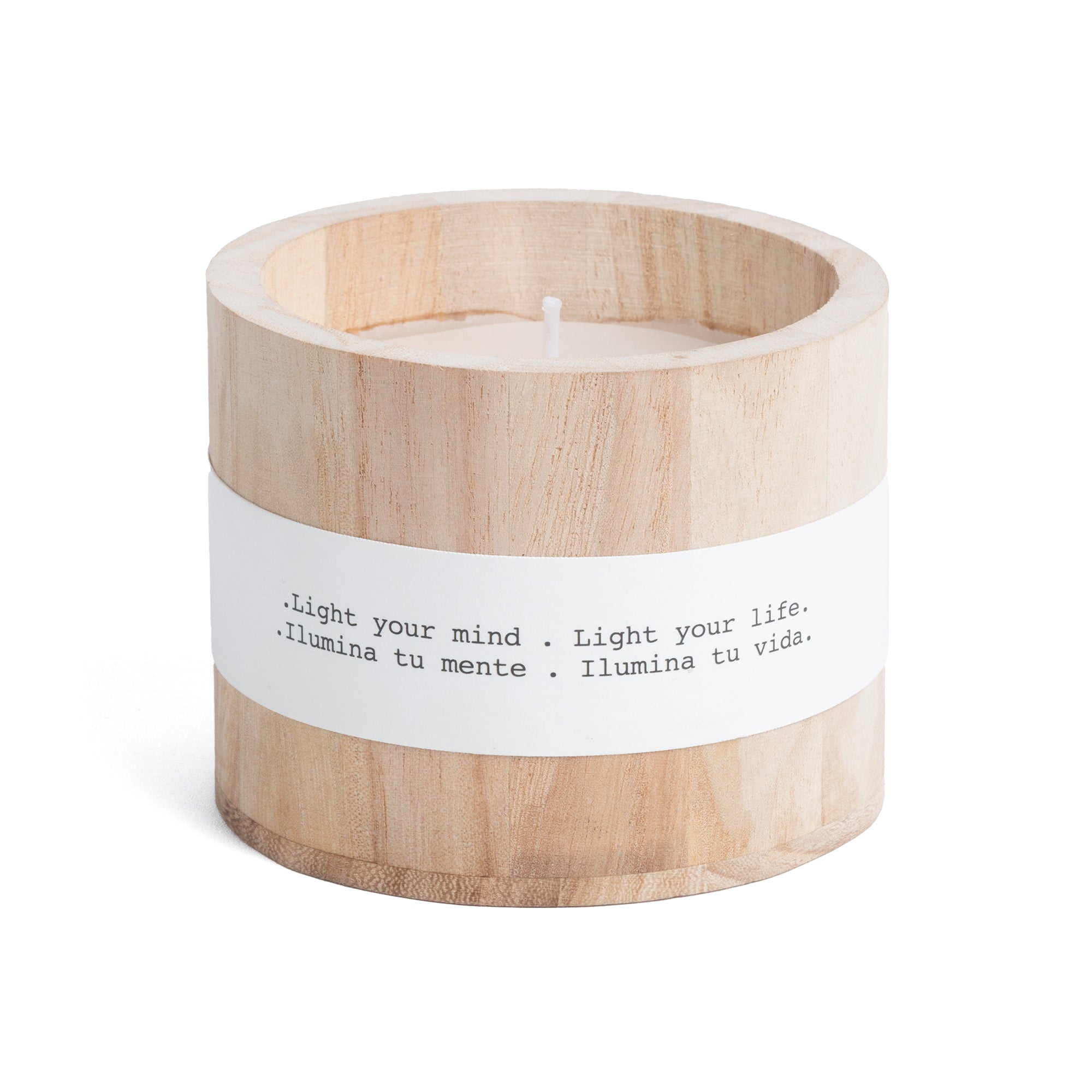Bougie En Bois Parfumée Au Coton Frais