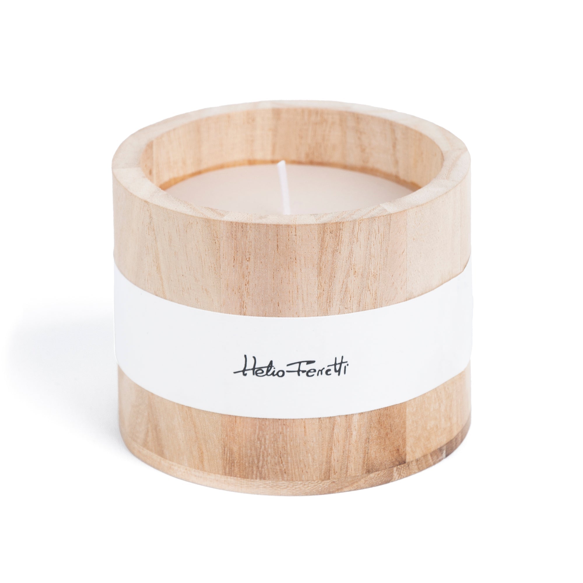 Bougie En Bois Parfumée Au Coton Frais