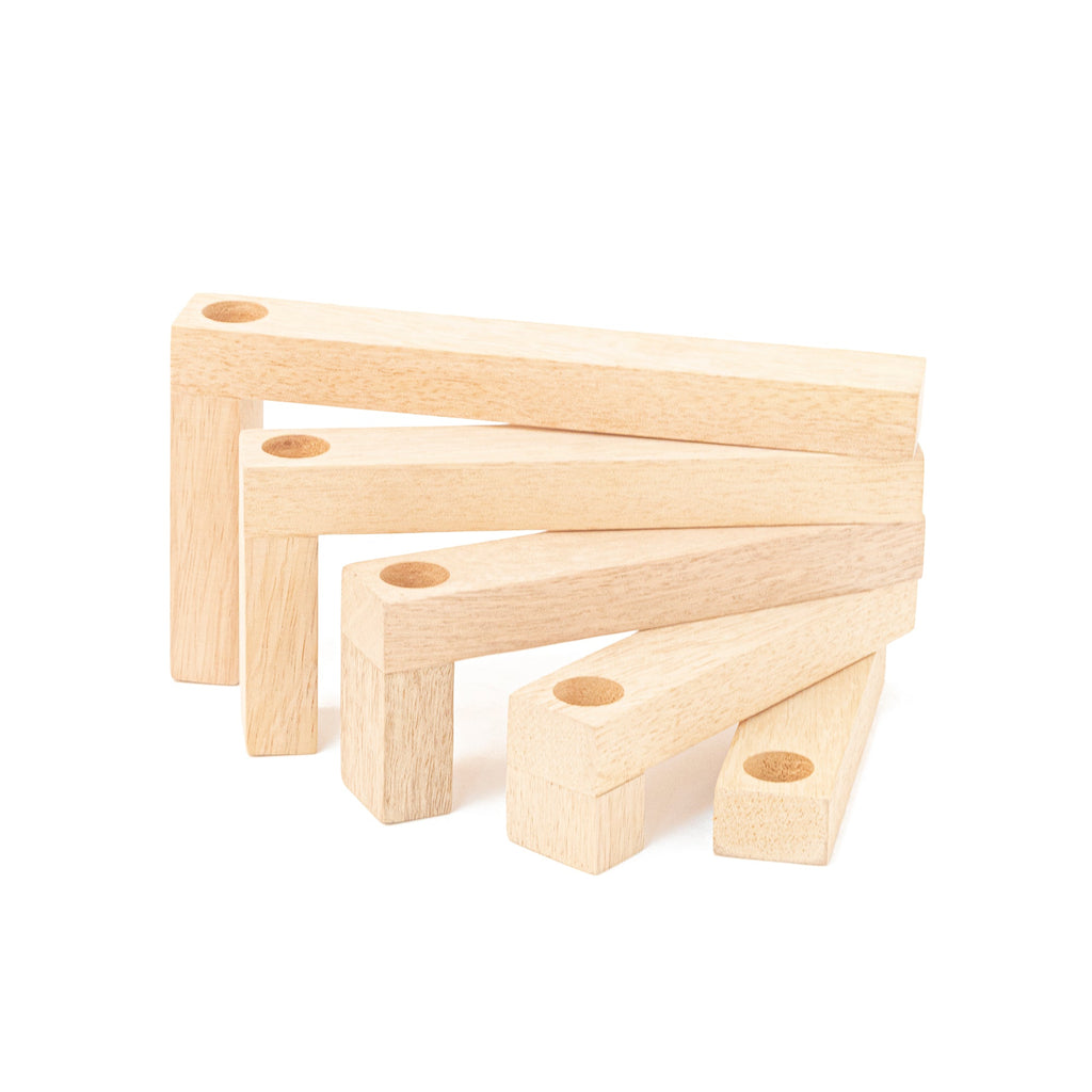 Porte-Bougies Multiples En Bois
