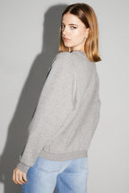 Sweatshirt Eddie Blason Silver Fabriqué Au Portugal