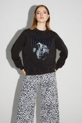 Sweatshirt Eddie Black Tiger Fabriqué Au Portugal