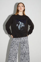 Sweatshirt Eddie Black Tiger Fabriqué Au Portugal