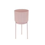 Vase Rose Avec Support En Métal