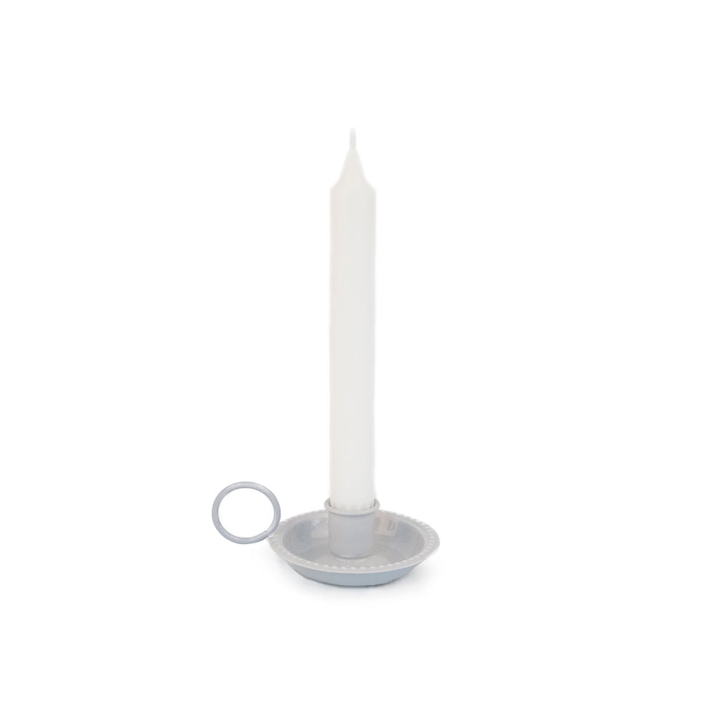 Porte-Bougies Gris Classique
