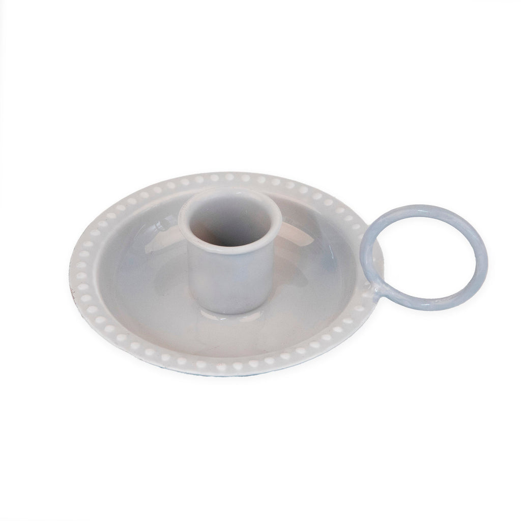 Porte-Bougies Gris Classique