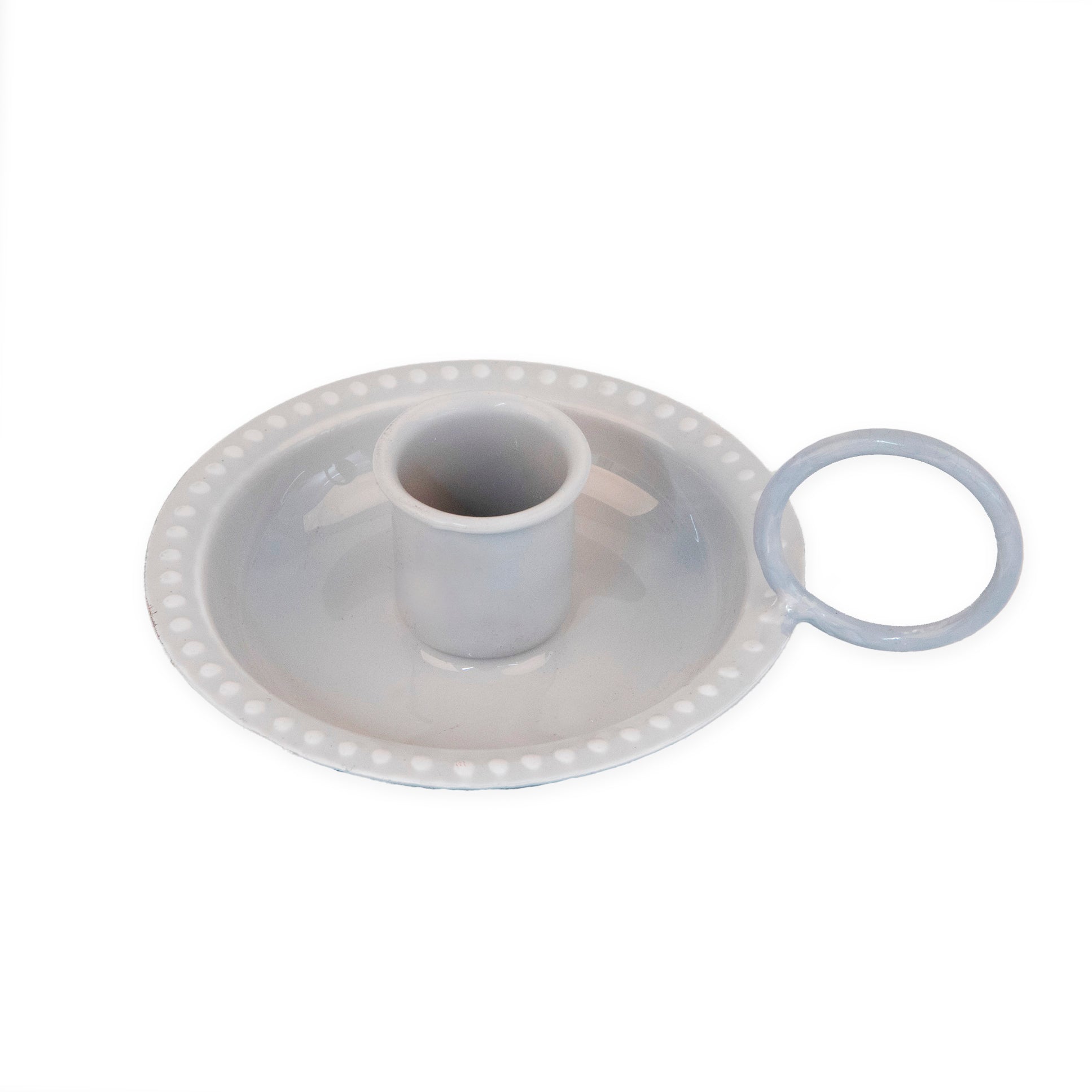 Porte-Bougies Gris Classique