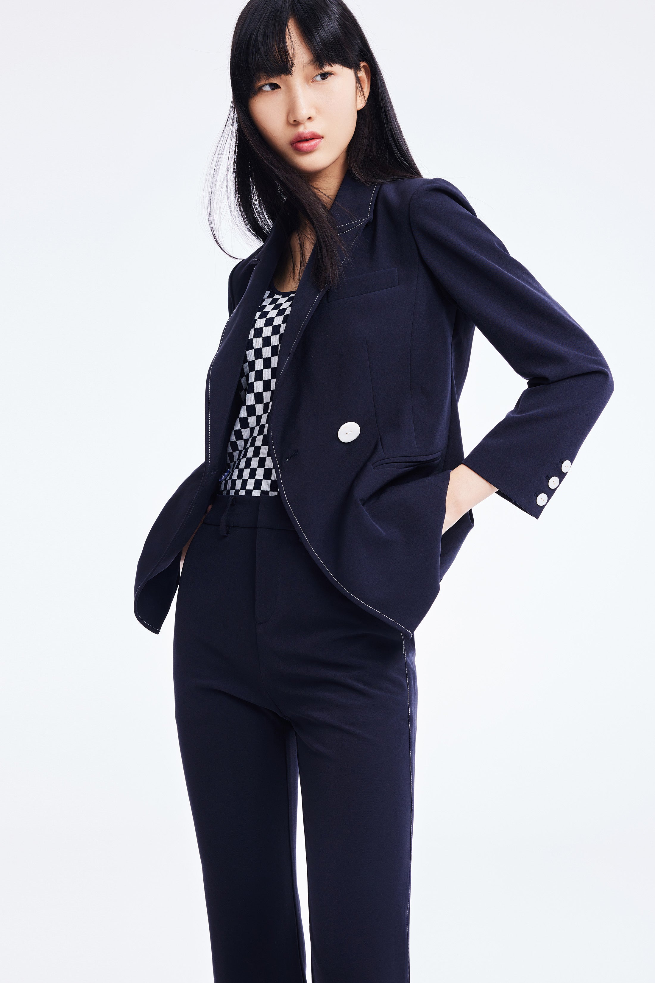 Lily - Blazer - Bleu Marine