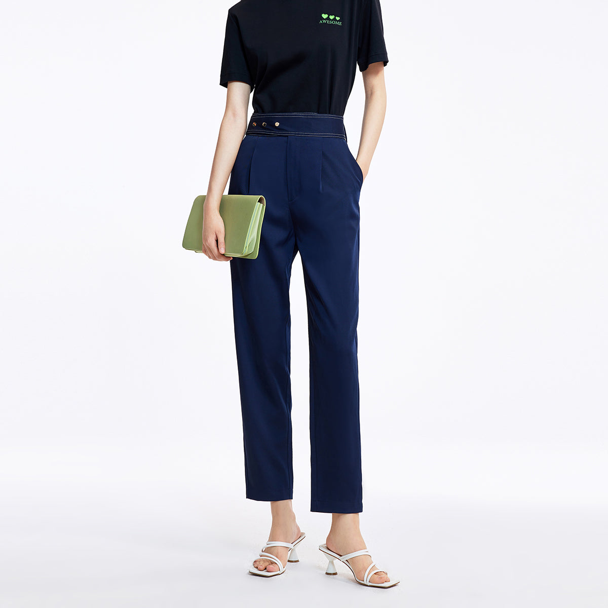 Lily - Pantalon - Bleu Marine