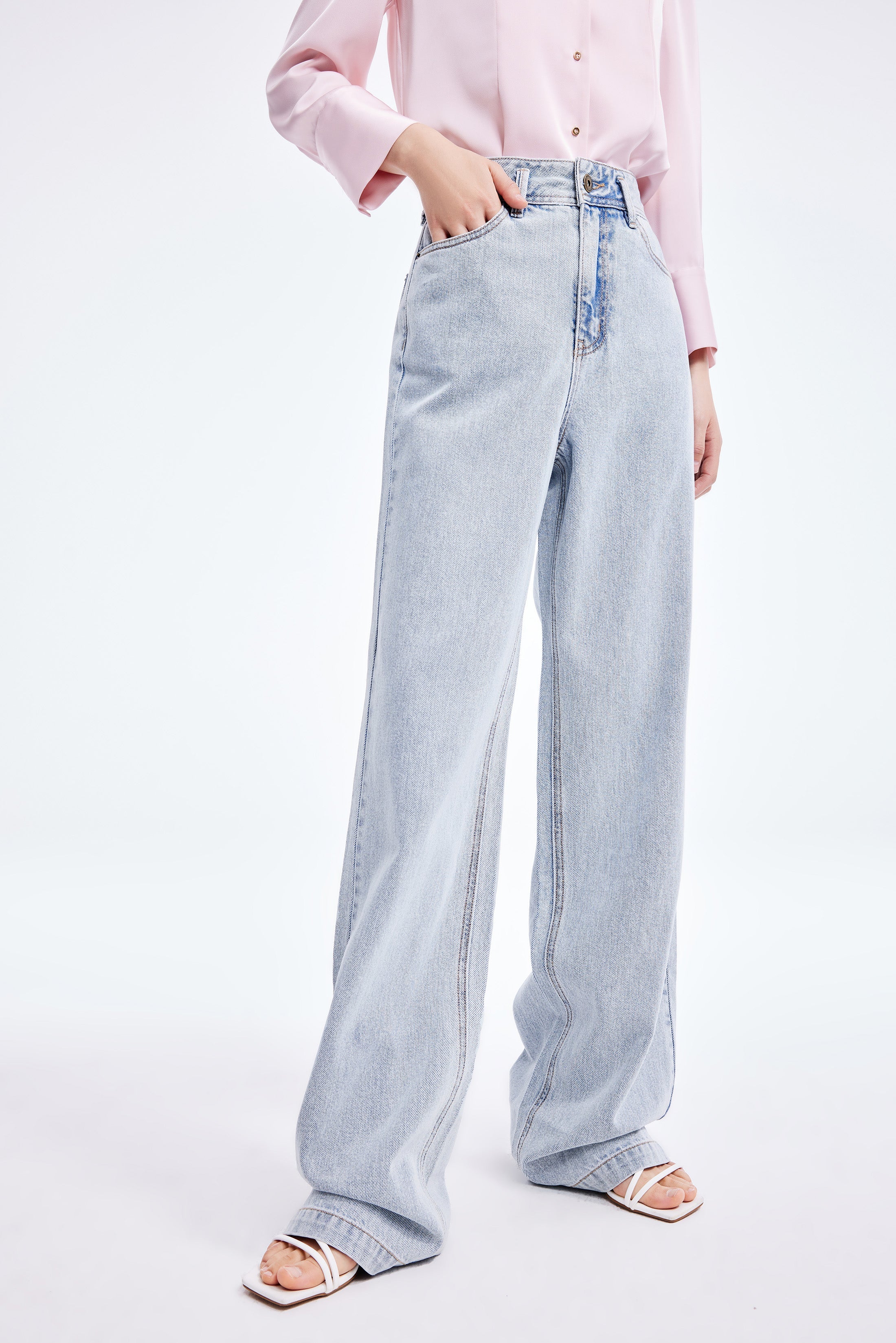 Lily - Pantalon - Gris Bleu