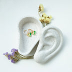 Boucles D'Oreilles Vertes Ying Yang